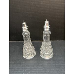 Galway Ashford Footed Shaker Set Metal Lids